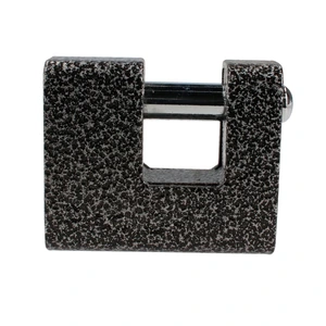 Prolok-P19C70 / P19C70 Candado de hierro para cortina metálica 70 mm, negro, llave estándar Prolok