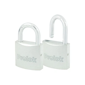 Prolok-P22S382 / P22S382 Juego de candados de acero cortos 38 mm, llave estándar, 2 piezas Prolok