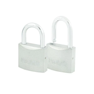 Prolok-P22S452 / P22S452 Juego de candados de acero cortos 45 mm, llave estándar, 2 piezas Prolok