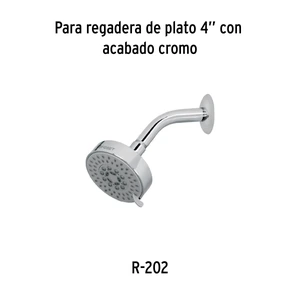 Regadera cromo 4