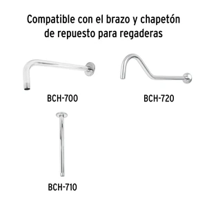 Regadera cromo 8