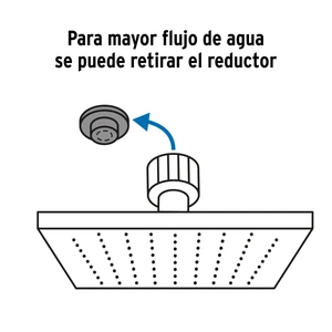 Regadera plato cuadrado 10