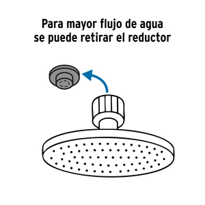 Regadera plato redondo 12