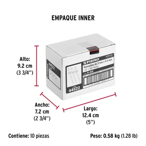 Fiero Bolsa con 50 remaches 1/8