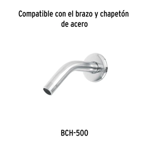 Regadera cuadrada metálica 2