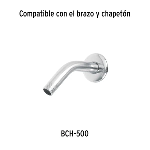Foset Regadera redonda de ABS 2-1/2