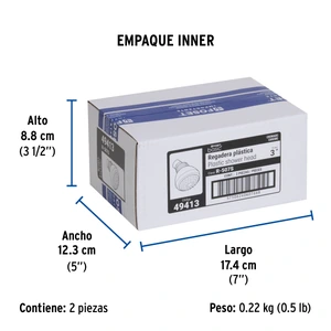 Regadera redonda de ABS 3