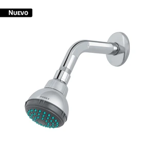 43405 / R-512 Regadera redonda 2-1/2' con brazo y chapeton ABS, BASIC