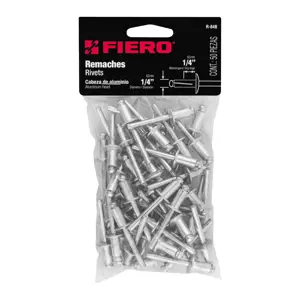 44532 / R-84B Fiero Bolsa con 50 remaches de 1/4