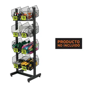 50030 / R-BOT Rack botadero, metálico, 4 niveles, Truper