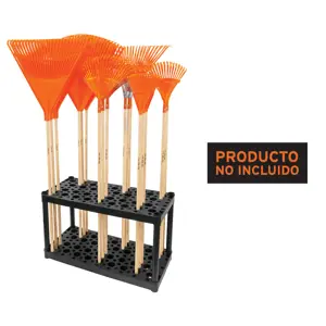55863 / R-ES Rack de plástico para escobas, Truper