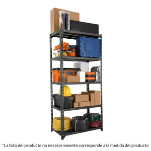 51580 / R-EST-80 Estante metálico 5 repisas cap. 80 kg, 180 x 46 x 85, Truper