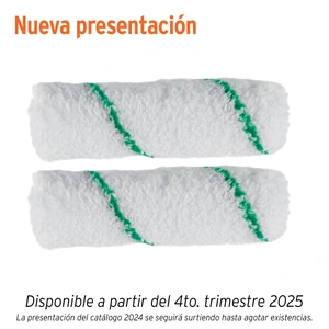 103788 / R-ROPI-410M Bolsa c/2 felpas p/mini rodillo de microfibra 4'x3/8',TRUPER