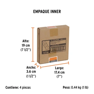 Caja con 3 discos de lija 6