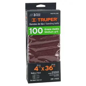 16155 / R45-PUL-4X6 Truper Caja con 3 bandas de lija 4