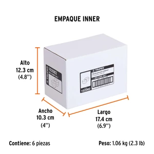 2 patas de goma para compresores Grupo 6, Truper