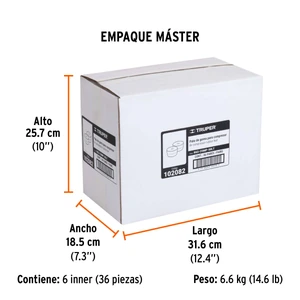 2 patas de goma para compresores Grupo 6, Truper