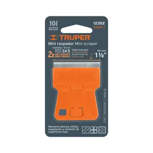 Mini raspador plástico con cuchilla de 1-1/2