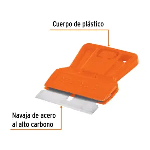 Mini raspador plástico con cuchilla de 1-1/2