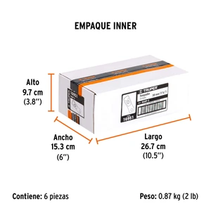 Raspador con cuchillas de 1-1/2