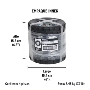 Rueda de hule sólido 6