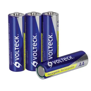 Volteck Blíster con 4 pilas AA recargables uso general, 1300 mAh