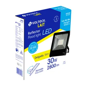 Reflector delgado de LED 30 W luz de día, Volteck