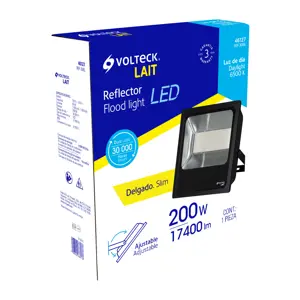 46127 / REF-306L Reflector delgado de LED 200 W luz de día, Volteck