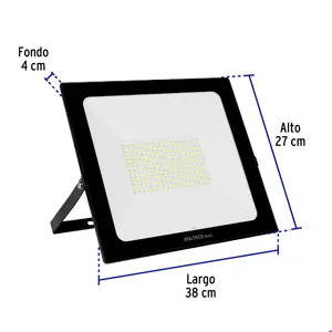 Reflector ultra delgado LED 200 W luz de día, Volteck Basic