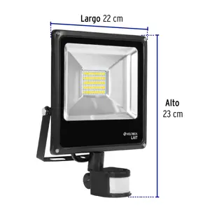 Volteck Reflector LED 30 W alta intensidad con sensor de movimiento