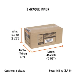 Aspersor b/metálica giratorio 3 brazos de aluminio, Truper