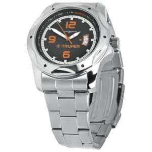 60072 / REL-PC-3 Reloj para caballero, acero inoxidable, Truper