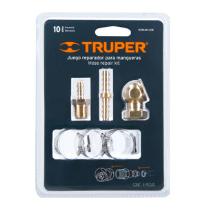 19021 / REMAN3/8 TRUPER Truper Juego reparador para manguera de 3/8