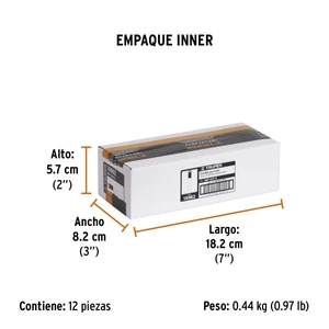 Estuche con 10 cuchillas SK4 de 9 mm para cutter, Truper