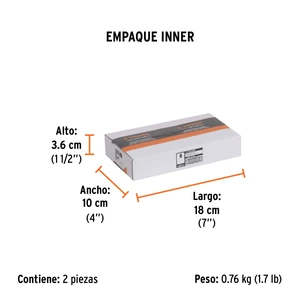 Estuche con 50 cuchillas SK4 de 18 mm para cutter, Truper