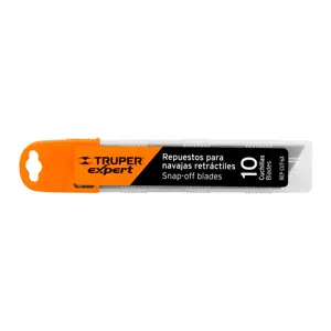 100099 / REP-CUT-6X Estuche con 10 cuchillas SK2 de 18 mm para cutter, Expert