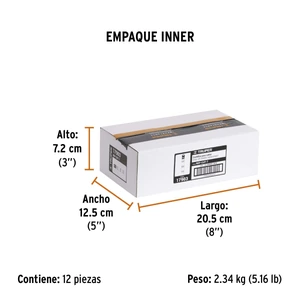 Estuche con 10 cuchillas SK4 de 25 mm para cutter, Truper