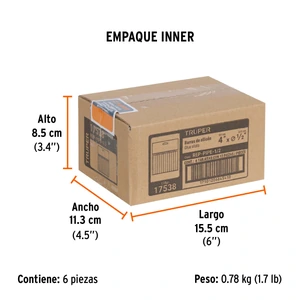 Truper Blíster con 12 barras de silicón de repuesto para PIPE-1/2