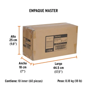 Truper Blíster con 12 barras de silicón de repuesto para PIPE-1/2