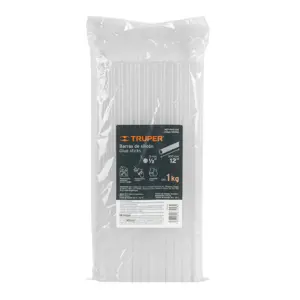 100080 / REP-PIPE-1/2G Truper Bolsa con 1 kg de barras de silicón de repuesto p/PIPE-1/2