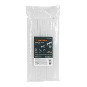 100081 / REP-PIPE-5/16G Truper Bolsa con 1 kg de barras de silicón de repuesto p/PIPE-5/16