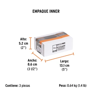 Truper Caja con 100 cuchillas de repuesto para RASP-3,2,1 y NC-10