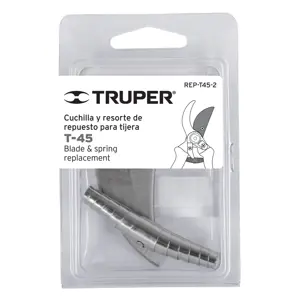 18464 / REP-T45-2 Repuesto de cuchilla y resorte para tijera T-45, Truper