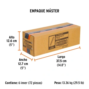 Regla 30 cm de acero inoxidable, Truper