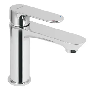 Monomando cromo cuello corto para lavabo, Foset Riviera