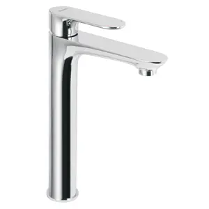 Monomando cromo cuello alto para lavabo, Foset Riviera