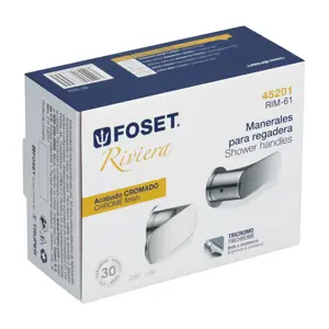 45201 / RIM-61 Foset Juego de manerales de palanca para regadera, cromo, Riviera