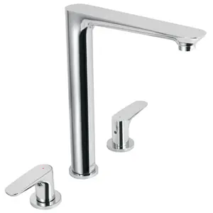 45192 / RIM-81 Mezcladora cromo cuello alto para fregadero, Foset Riviera