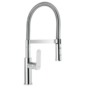 45195 / RIM-84 Foset Monomando cromo nariz flexible para fregadero, Riviera