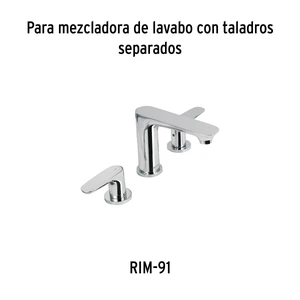 Foset Jgo manerales de palanca p/taladros separados, cromo,Riviera